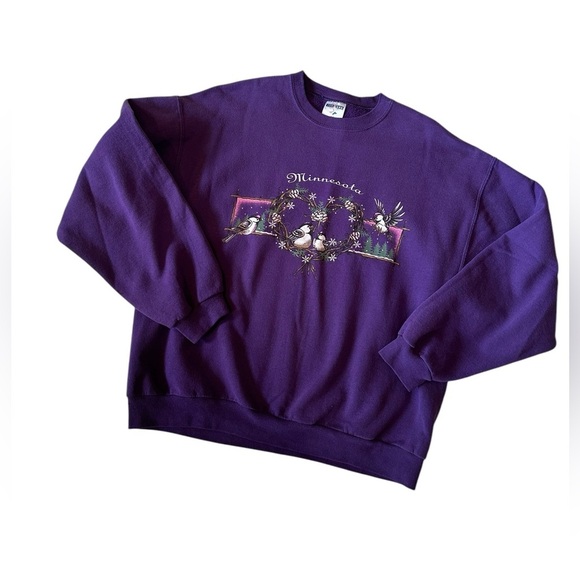 Vintage Minnesota Winter Crewneck Sweatshirt Size Large - Picture 1 of 4
